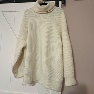 Sundance Cream Turtleneck Sweater